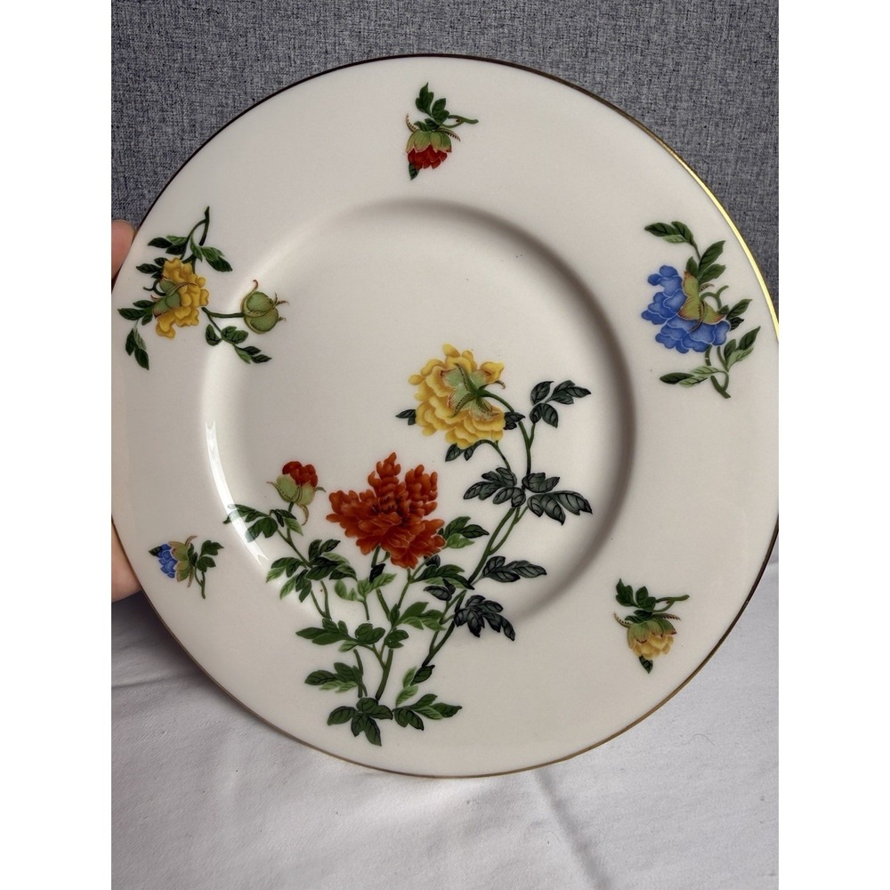 Vintage Castleton China Ma Lin Ching Chih Yee 8‎ 1/2in Salad Plate Floral Rose